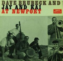 Dave Brubeck and Jai & Kai at Newport  - European Philips LP cover 